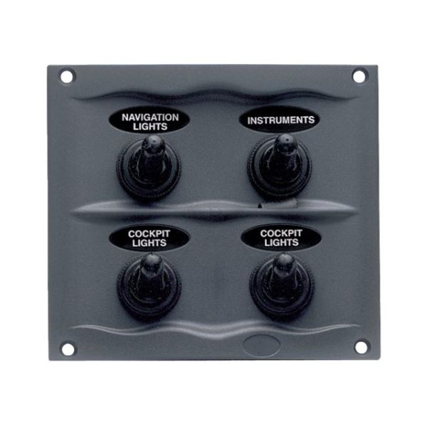 BEP Marine Schakelpaneel 4 schakelaars