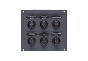 BEP Marine Schakelpaneel 6 schakelaars