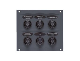 BEP Marine Schakelpaneel 6 schakelaars