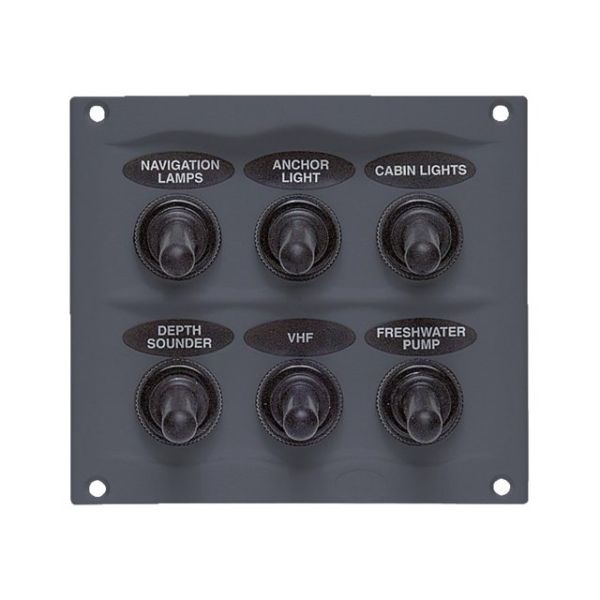 BEP Marine Schakelpaneel 6 schakelaars