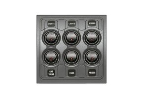 BEP Marine Schakelpaneel Contour 1000 6 schakelaars