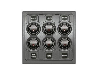 BEP Marine Schakelpaneel Contour 1000 6 schakelaars