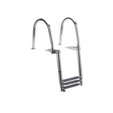 Talamex Zwemtrap telescopisch en opklapbaar met handgrepen RVS 	4 Treden