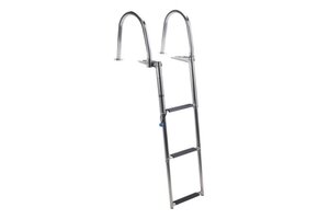 Talamex Zwemtrap telescopisch en opklapbaar met handgrepen RVS 	4 Treden