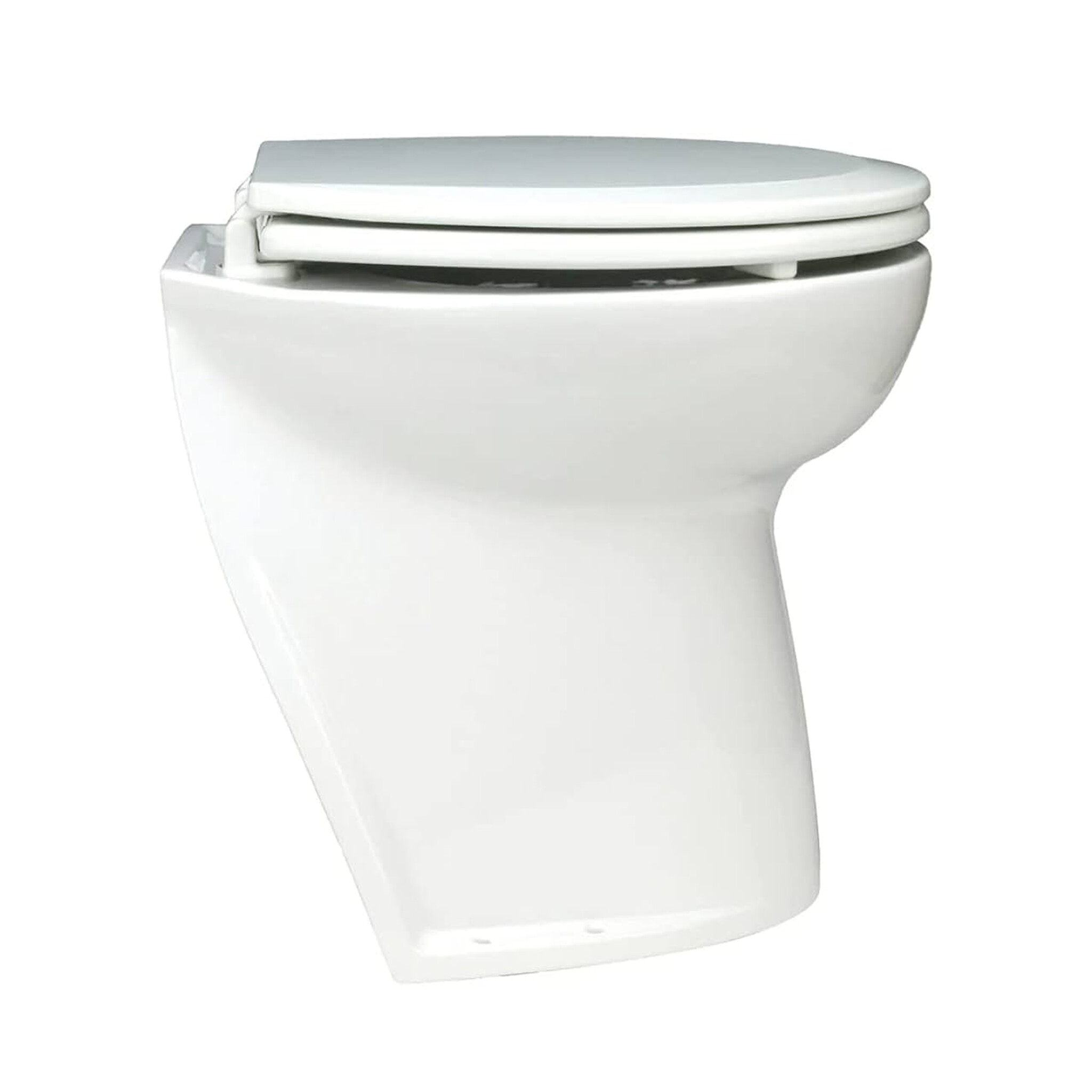 Jabsco Jabsco De Luxe 14" elektr. toilet, schuin met solenoid, soft closing