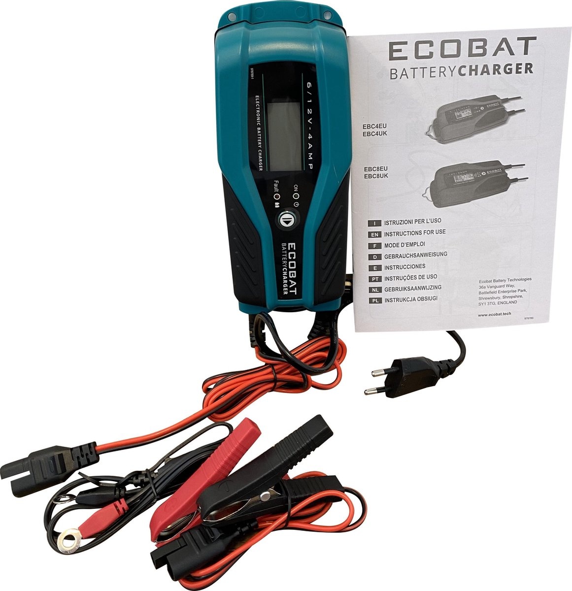 Ecobat Acculader 12V 8A EBC8-EU, foto 2 van 3