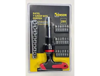 Benson Ratel T-greep bits doppen 29 dlg