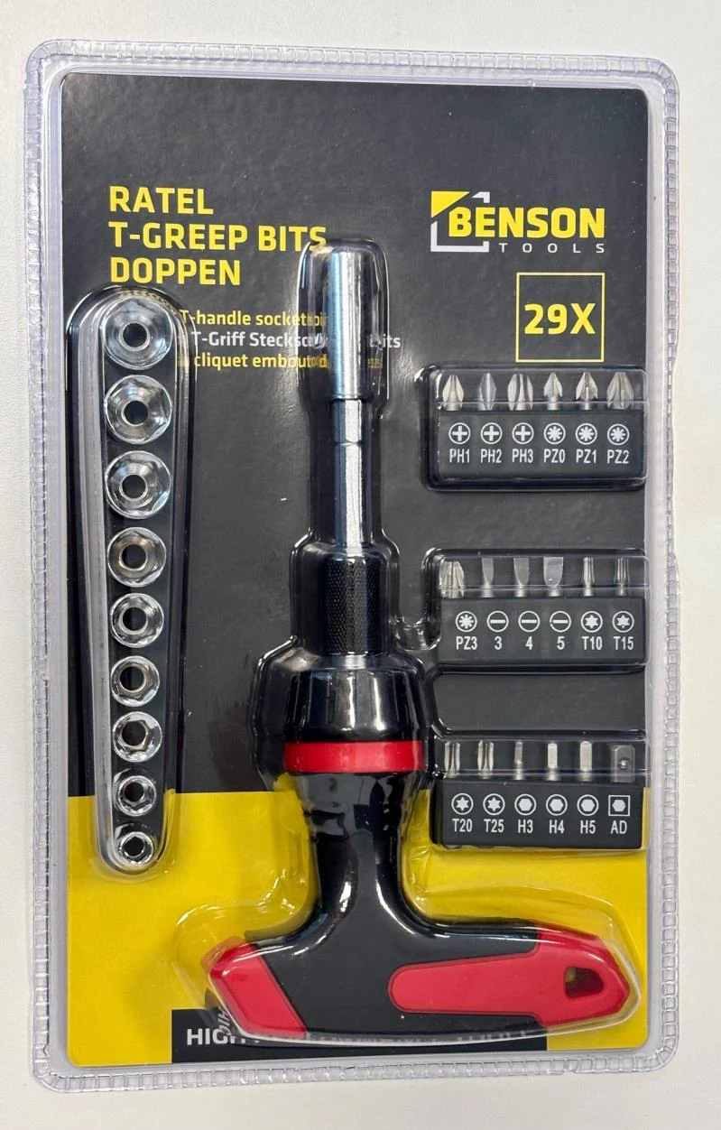 Benson Ratel T-greep bits doppen 29 dlg