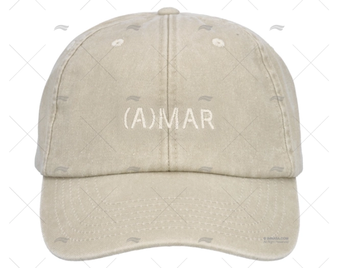  Zandkleurige vintage cap/ pet