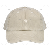  Zandkleurige vintage cap/ pet