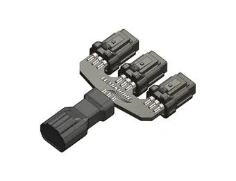Garmin LUX Strip Light & Neon Flex 6-Core Cable Splitter - 3-Way, Strip Light & Neon Flex 6-Core Cable Splitter