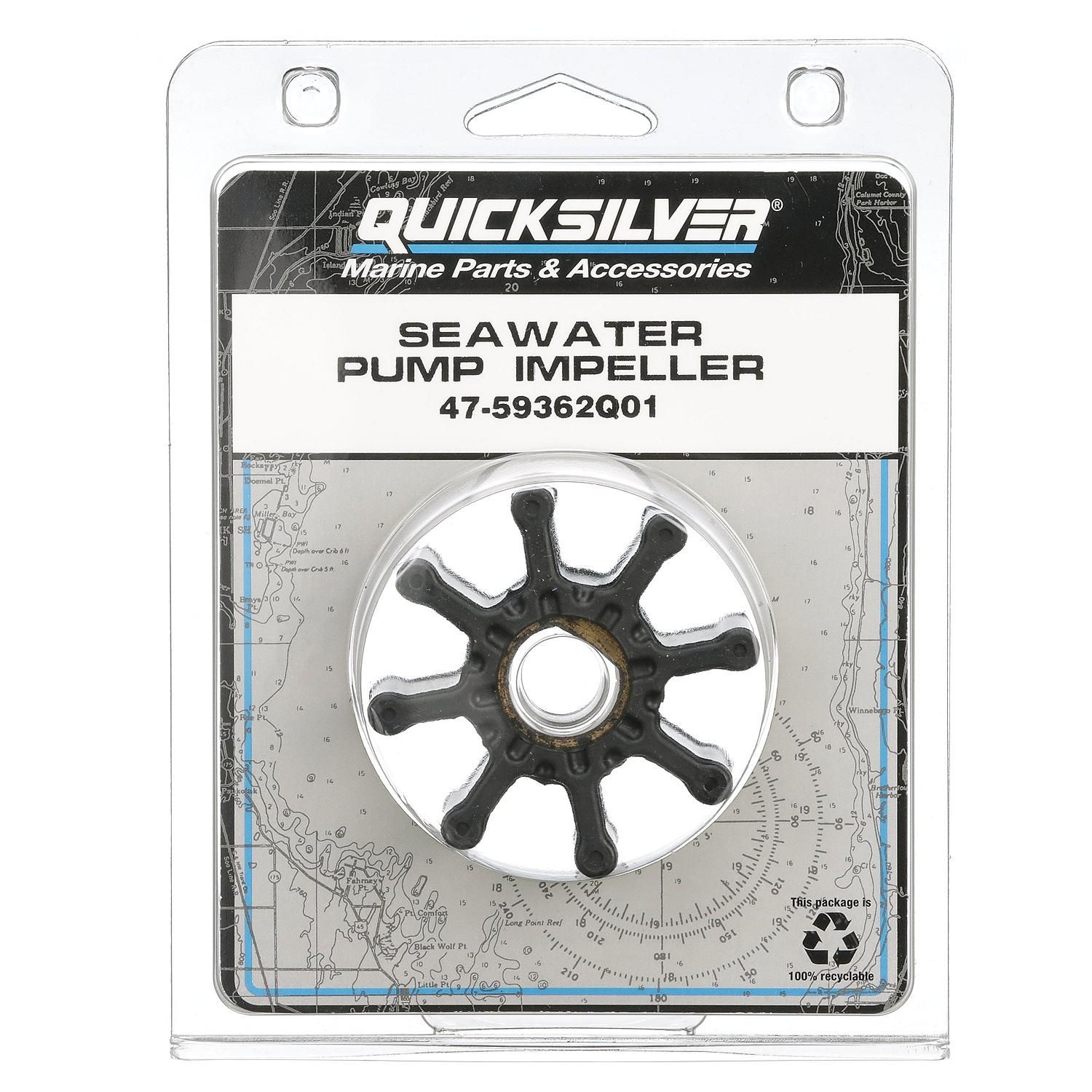 Quicksilver 59362Q01 Impeller voor Mercruiser Bravo, foto 4 van 4