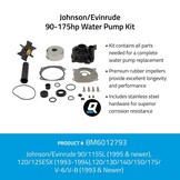 Quicksilver º 8M6012793 Waterpomp service kit Johnson Evinrude 90-175pk