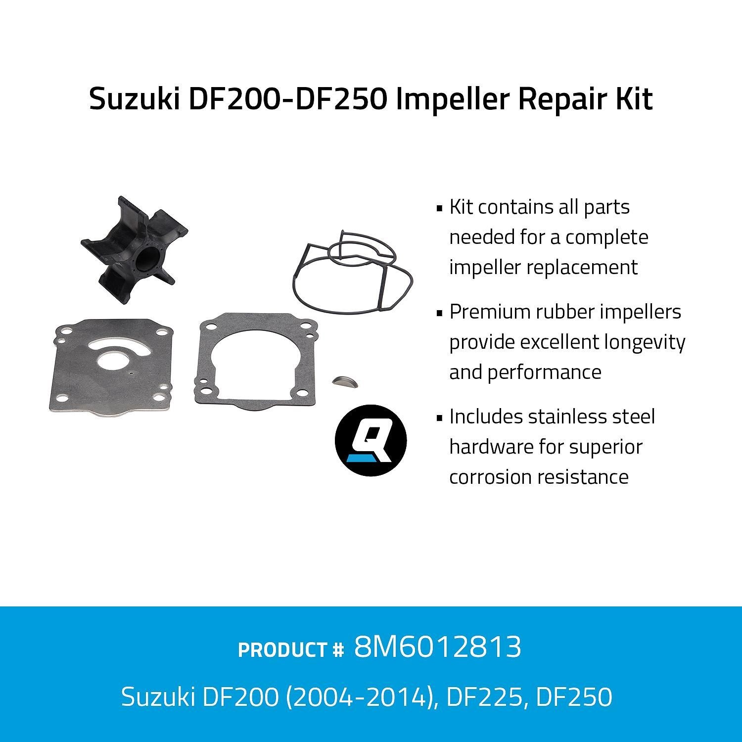 Quicksilver 8M6012813 Impeller service kit voor Suzuki DF200-DF250, foto 2 van 2