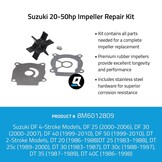 Quicksilver 8M6012809 Impeller service kit voor Suzuki 20-50PK