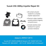 Quicksilver 8M6012815 Impeller service kit voor Suzuki 250-300PK