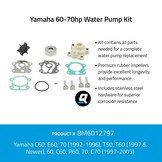 Quicksilver º 8M6012797 Waterpomp service kit voor Yamaha 60-70PK