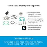 Quicksilver 8M6012798 Impeller service kit voor Yamaha 60-70PK