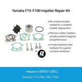 Quicksilver 8M6012802 Impeller service kit voor Yamaha F75-F100