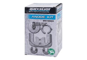 Quicksilver 888758Q02 Anode kit aluminium voor Mercruiser Bravo One Sterndrives/1988 & nieuwer