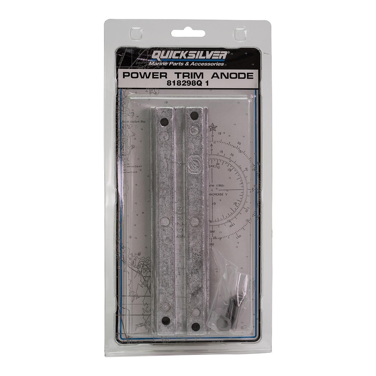 Quicksilver 818298Q1 Anode power trim aluminium voor Mercury en Mariner