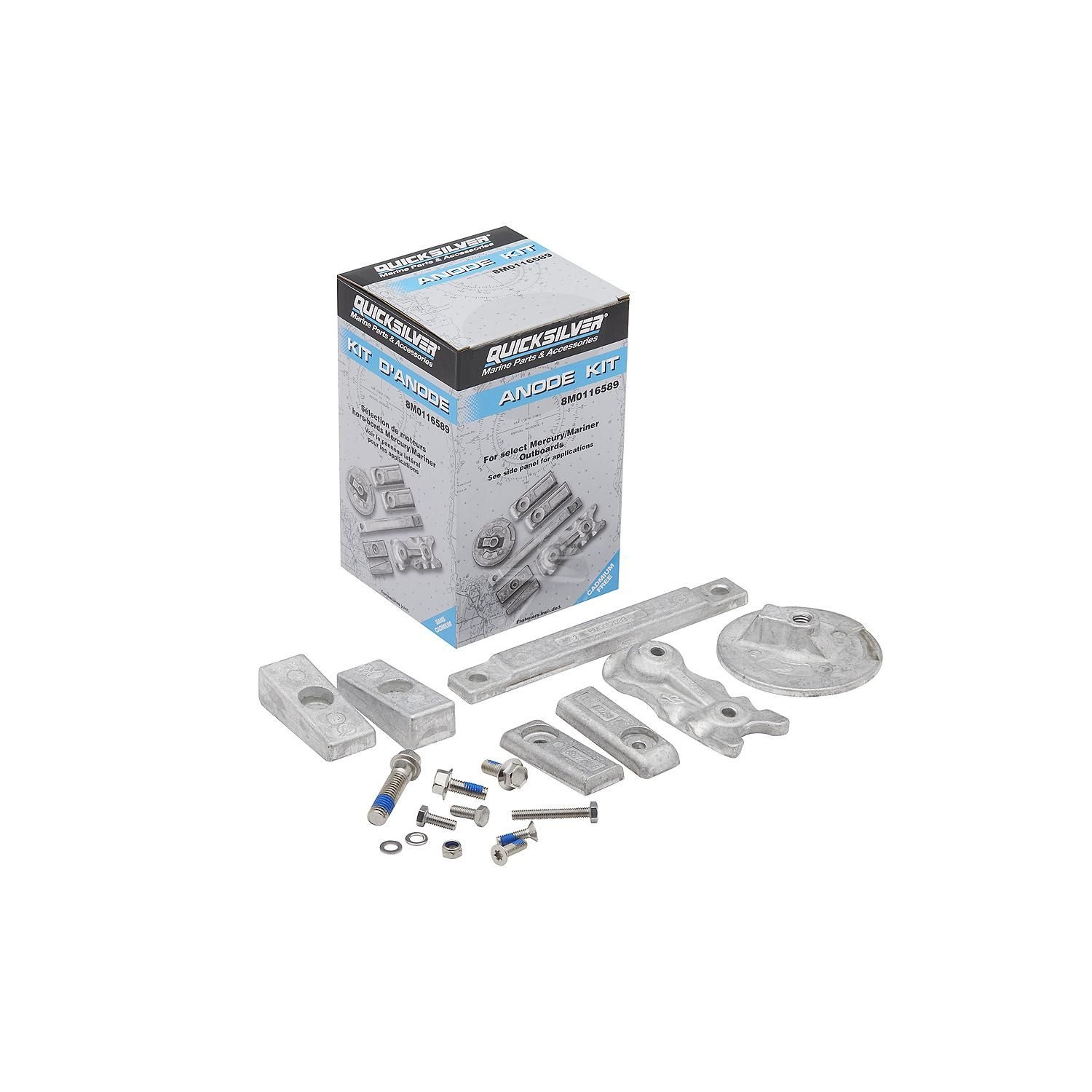 Quicksilver 8M0116589 Anode kit aluminium voor Mercury Verado 350pk