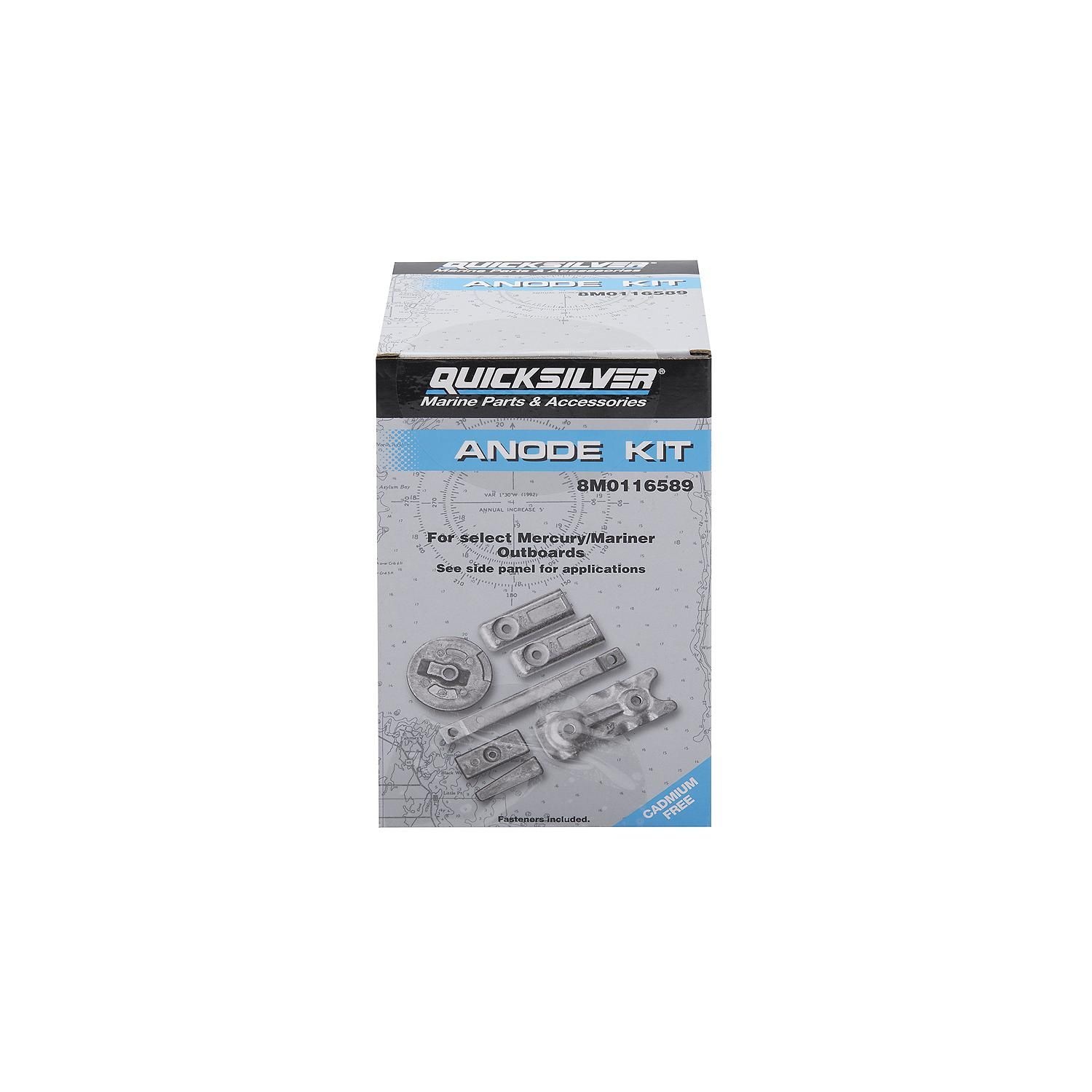 Quicksilver 8M0116589 Anode kit aluminium voor Mercury Verado 350pk, foto 2 van 4