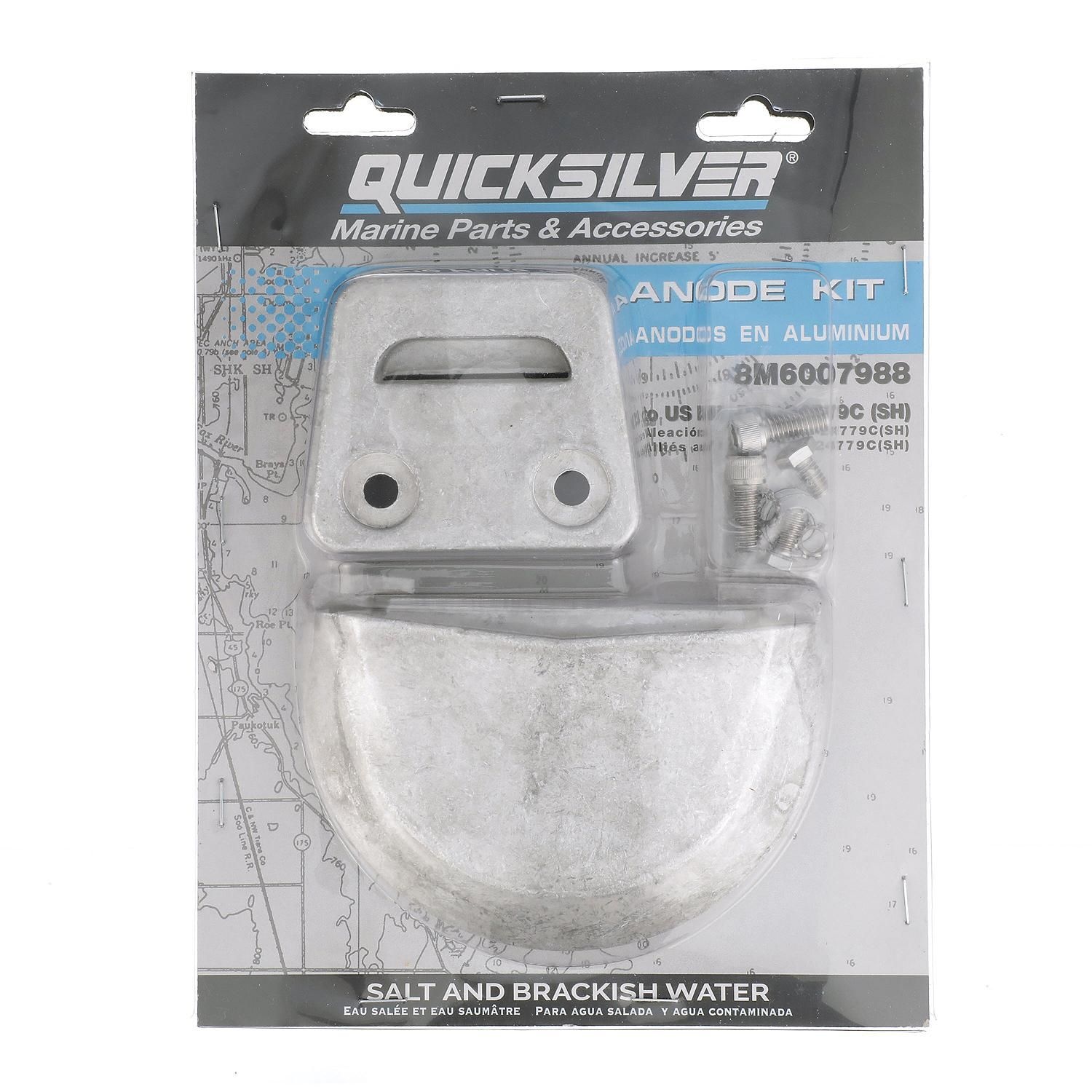 Quicksilver 8M6007988 Anode kit aluminium voor Volvo SX hekdrive, foto 4 van 4
