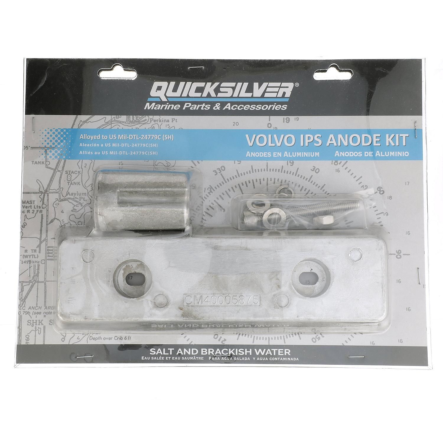 Quicksilver 8M6008012 Anode kit aluminium voor Volvo IPS hekdrive, foto 4 van 4