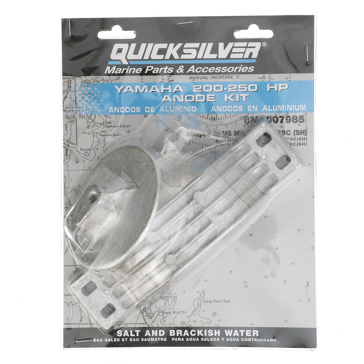 Quicksilver 8M6007985 Anode kit aluminium voor Yamaha 200-250pk