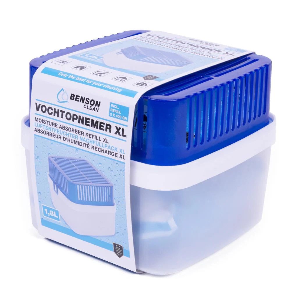 Benson Vochtopnemer XL 1.8 liter 2x 400 gr