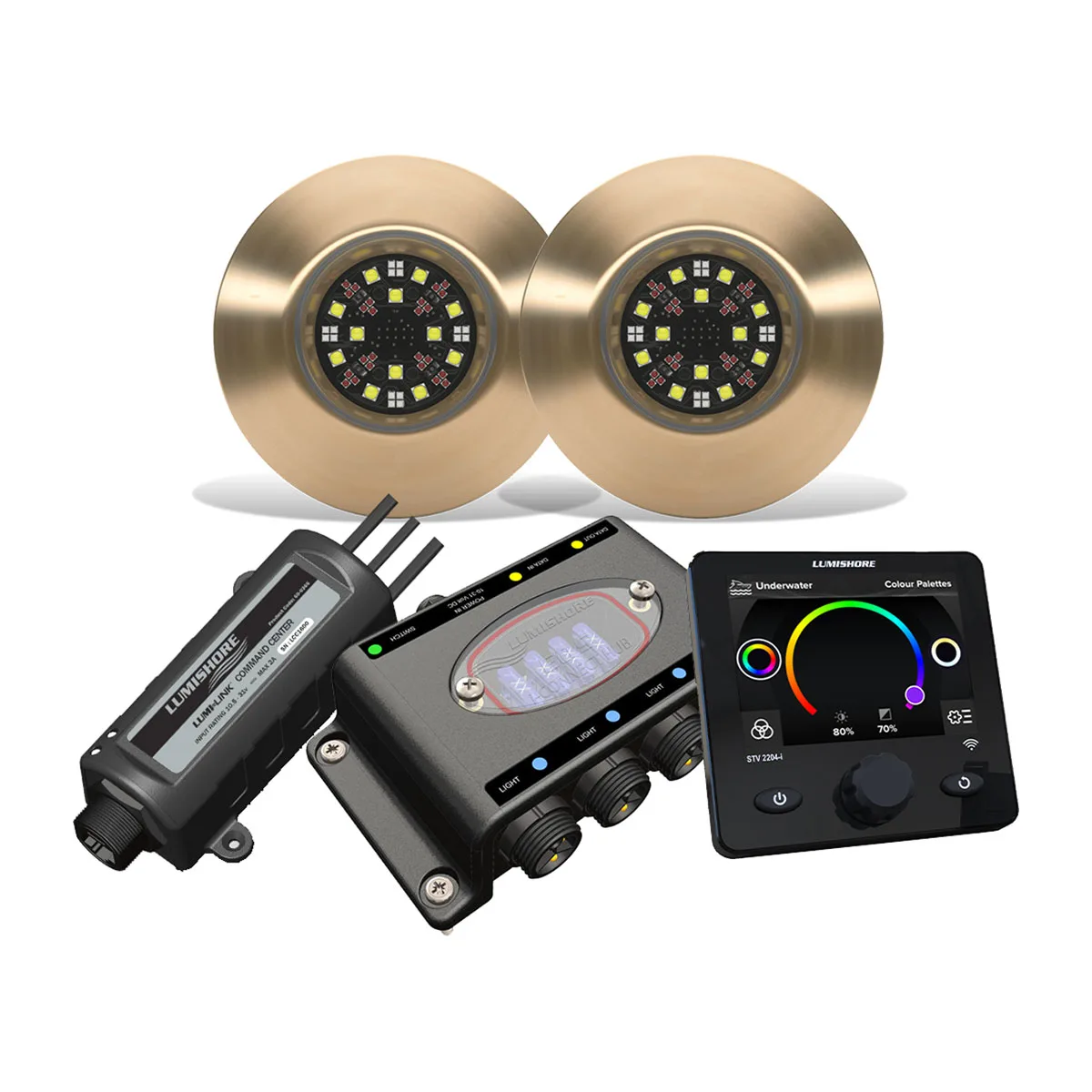 Garmin EOS TIX404 Set, 2 Lights, Hub, LUX Command Center