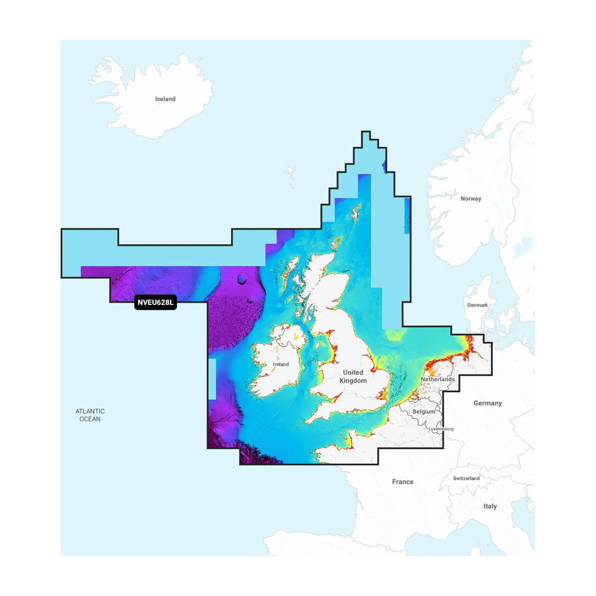 Garmin Verenigd Koninkrijk, Ierland en Nederland - Waterkaarten