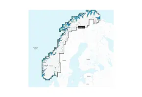 Garmin Noorwegen, Meren en rivieren - Waterkaarten voor binnenwateren