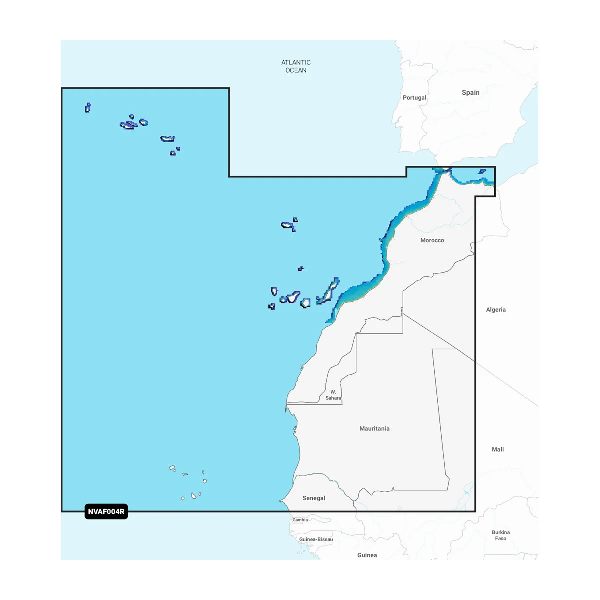 Garmin Afrika, Noordwest - Waterkaarten