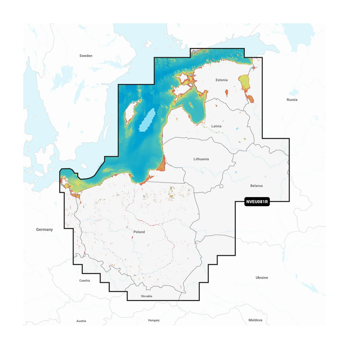 Garmin Baltische Zee, oostkust - Waterkaarten