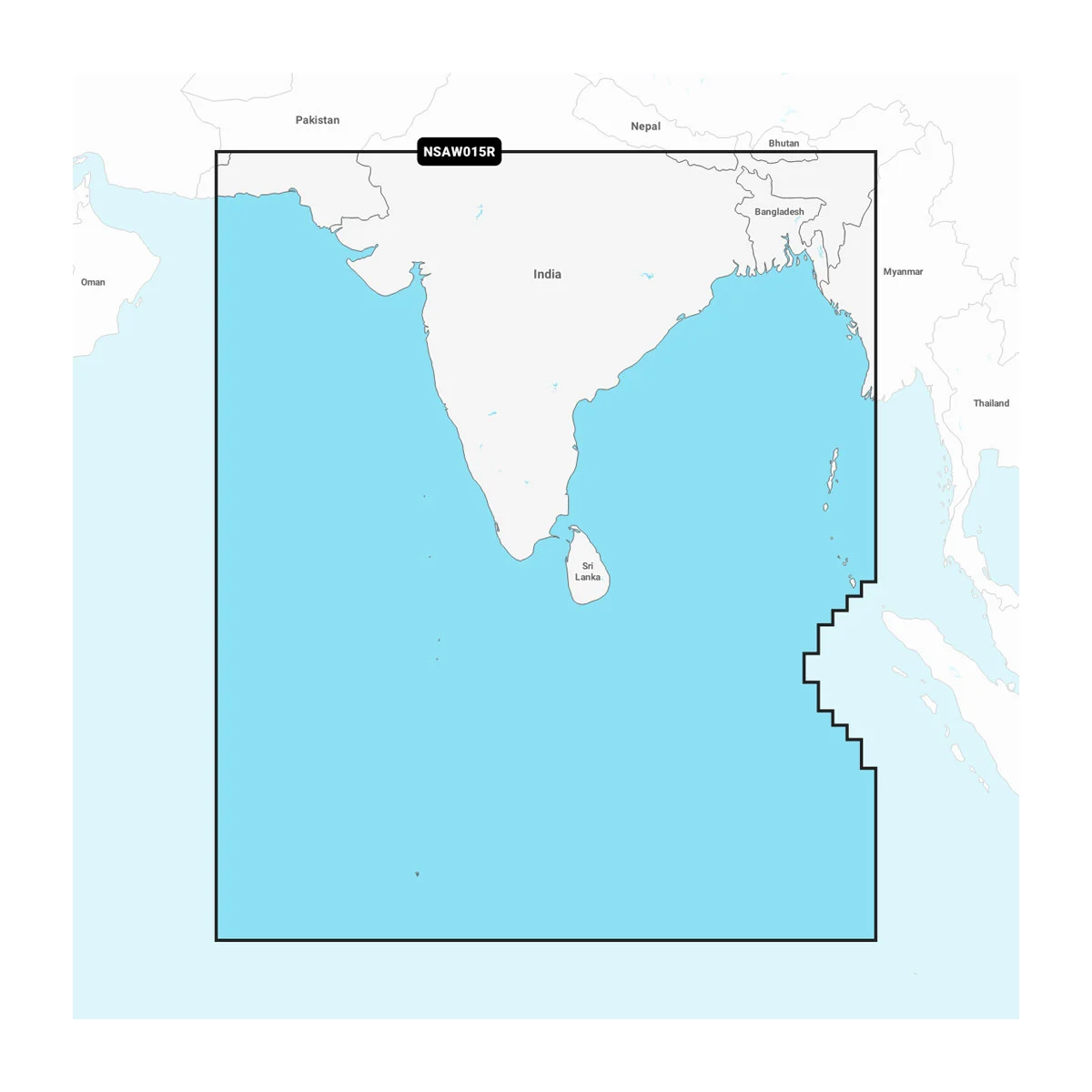 Garmin Indiaas subcontinent - Waterkaarten