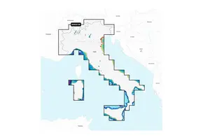 Garmin Italië, Meren en rivieren - Kaarten voor binnenwateren