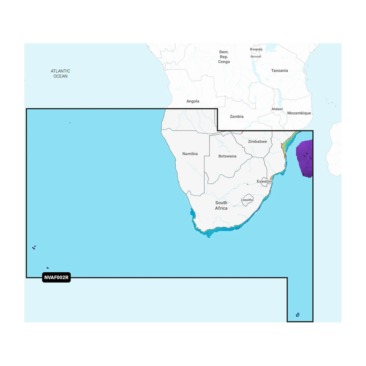 Garmin Afrika, Zuid - Waterkaarten