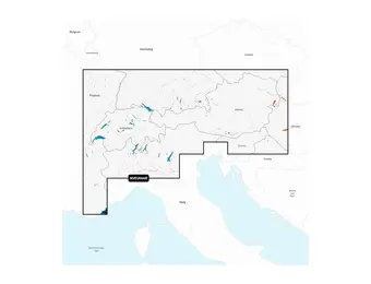 Garmin Bergen, meren en rivieren - Waterkaarten voor binnenwateren