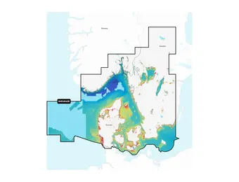 Garmin Oslo naar Trelleborg - Waterkaarten