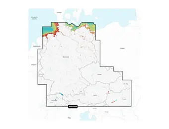 Garmin Duitsland, Meren en rivieren - Waterkaarten voor binnenwateren