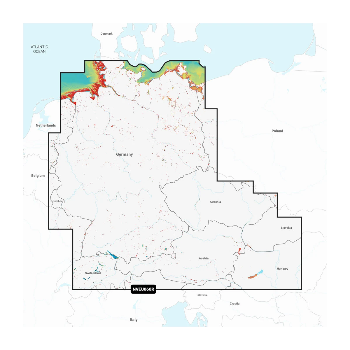 Garmin Duitsland, Meren en rivieren - Waterkaarten voor binnenwateren