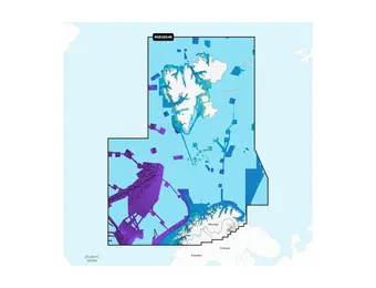 Garmin Noorwegen, Vestfjorden naar Varanger en Spitsbergen - Waterkaarten