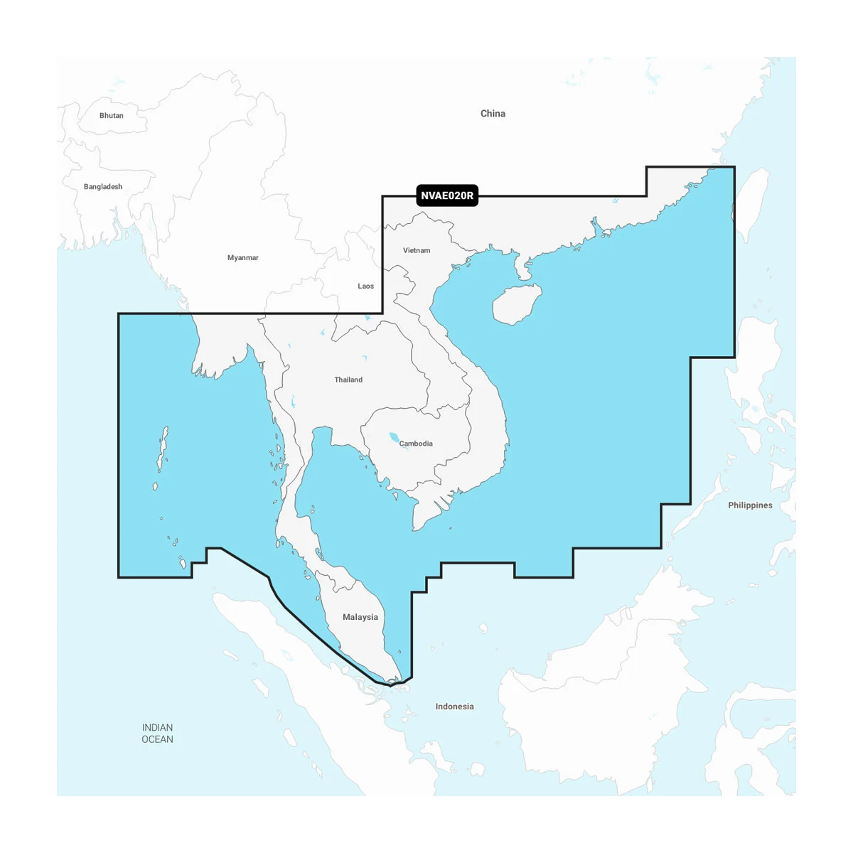 Garmin Zuid-China en Andamanse Zee - Waterkaarten