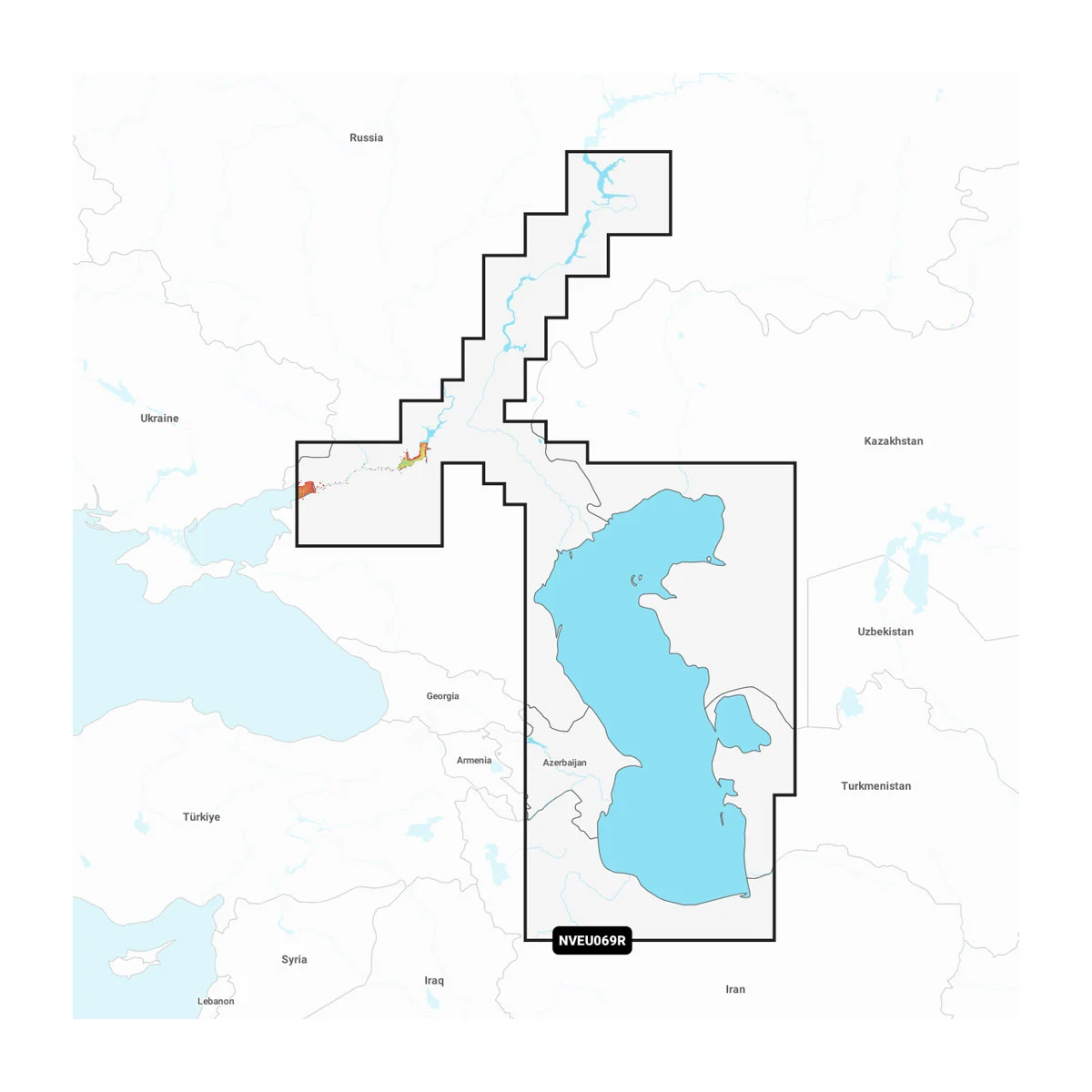 Garmin Kaspische Zee en Beneden Wolga - Waterkaarten