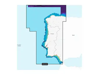 Garmin Portugal en Spanje, Noordwest - Waterkaarten