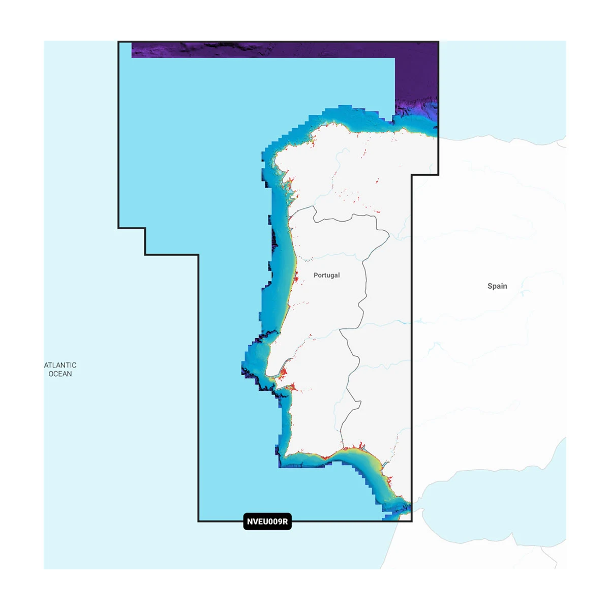 Garmin Portugal en Spanje, Noordwest - Waterkaarten