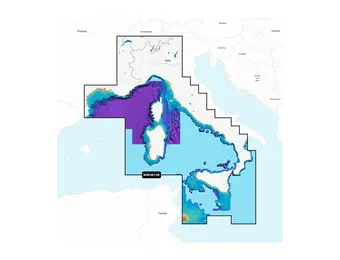 Garmin Middellandse Zee, Centraal en West - Waterkaarten