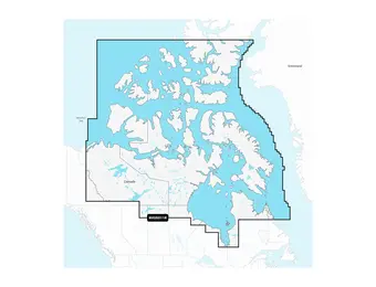 Garmin Noord-Canada - meren, rivieren en kustwaterkaarten